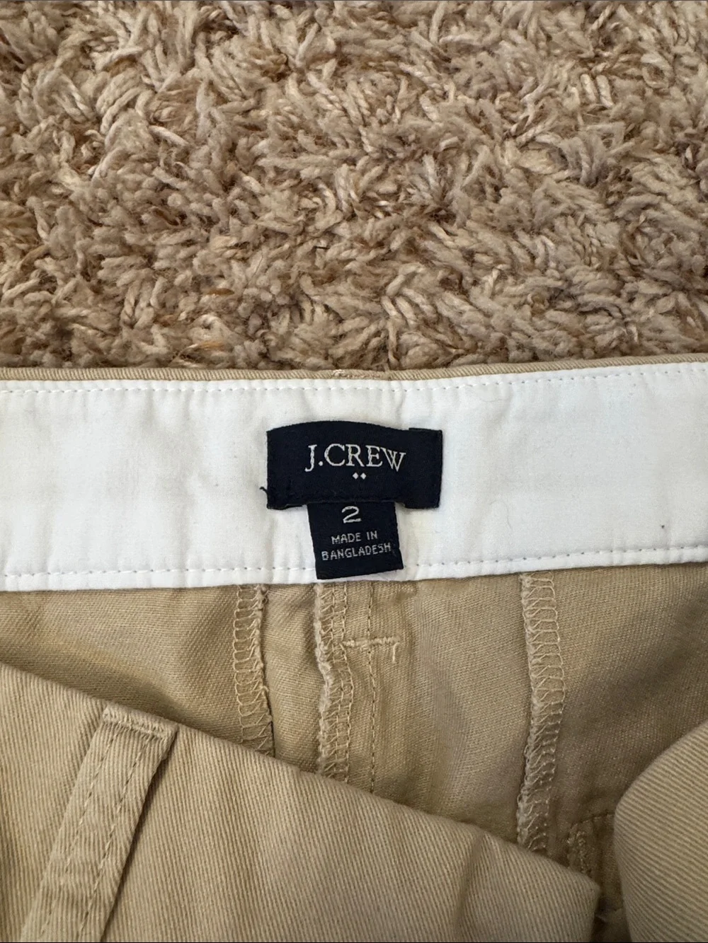 J. Crew Khaki Cotton Bermuda Shorts